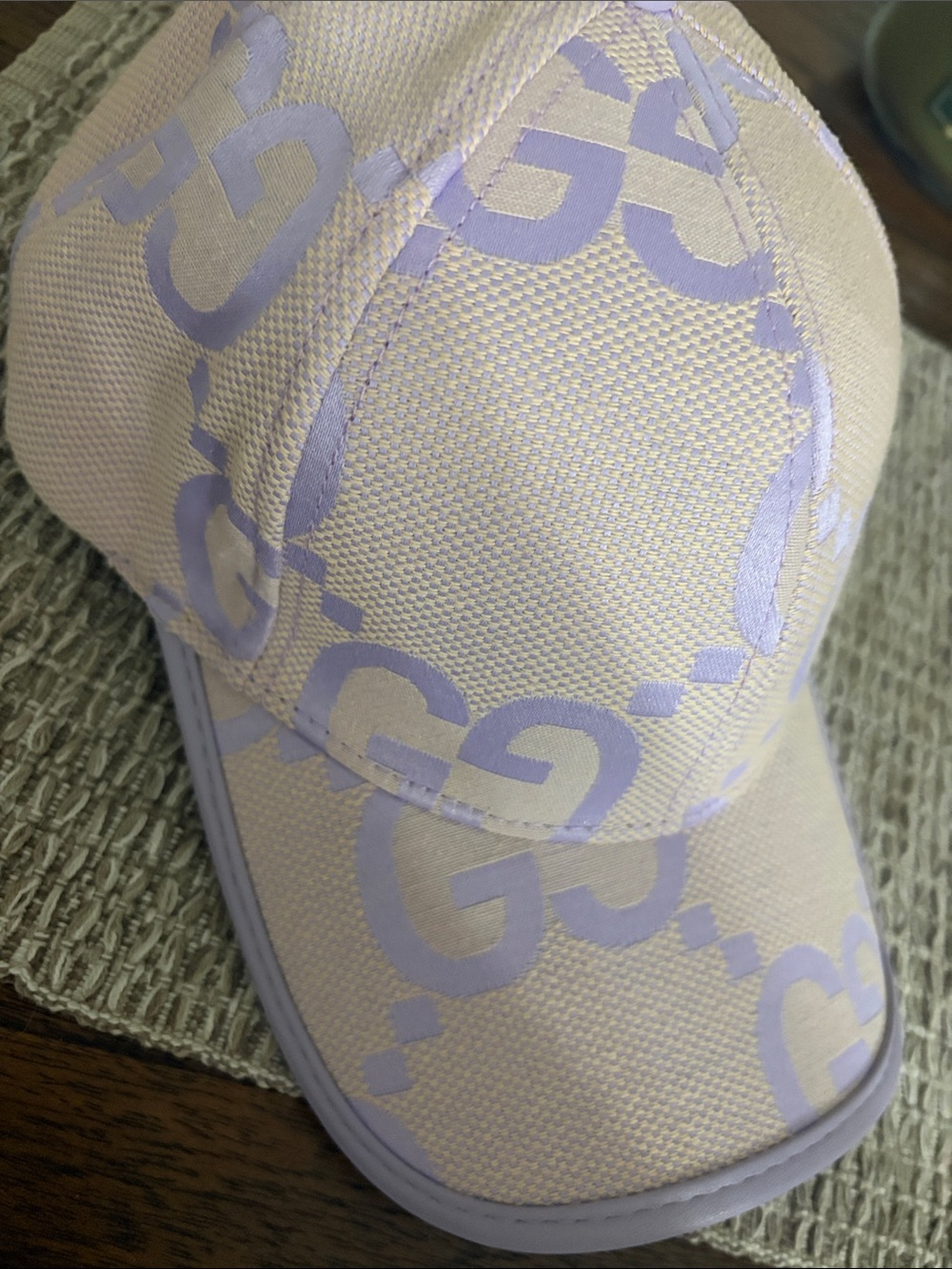 Gucci Lavender GG Monogram Baseball Cap - Light Purple